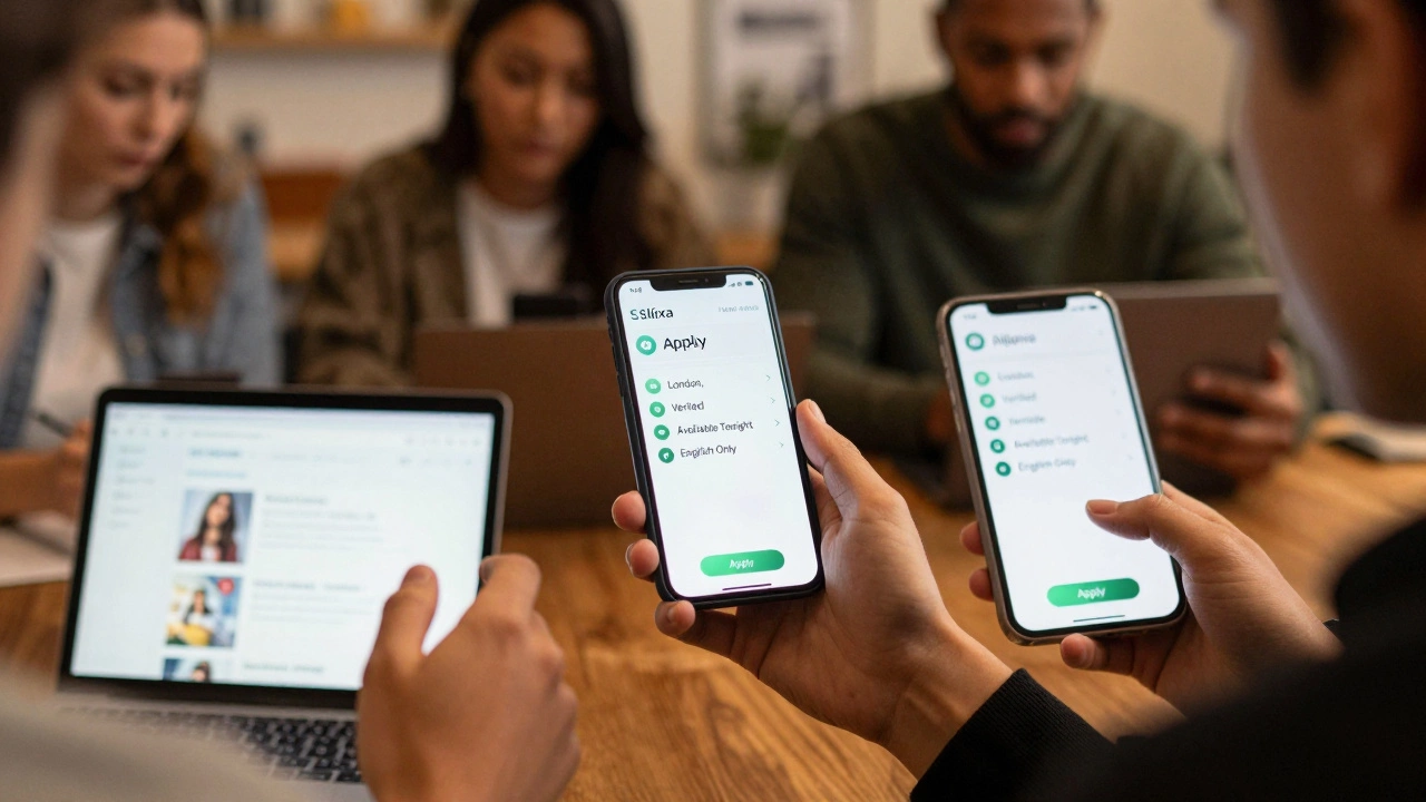 People in Portugal using Slixa on various devices with personalized saved filters applied.